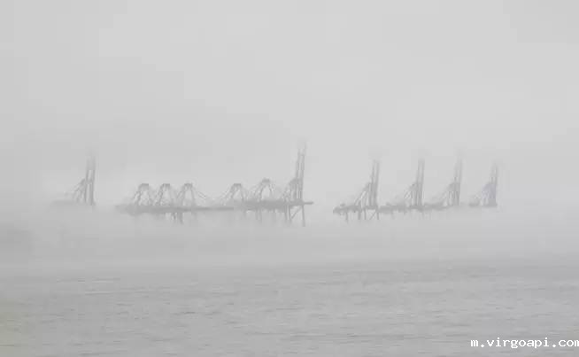 宁波港沿海航道因大雾交通管制